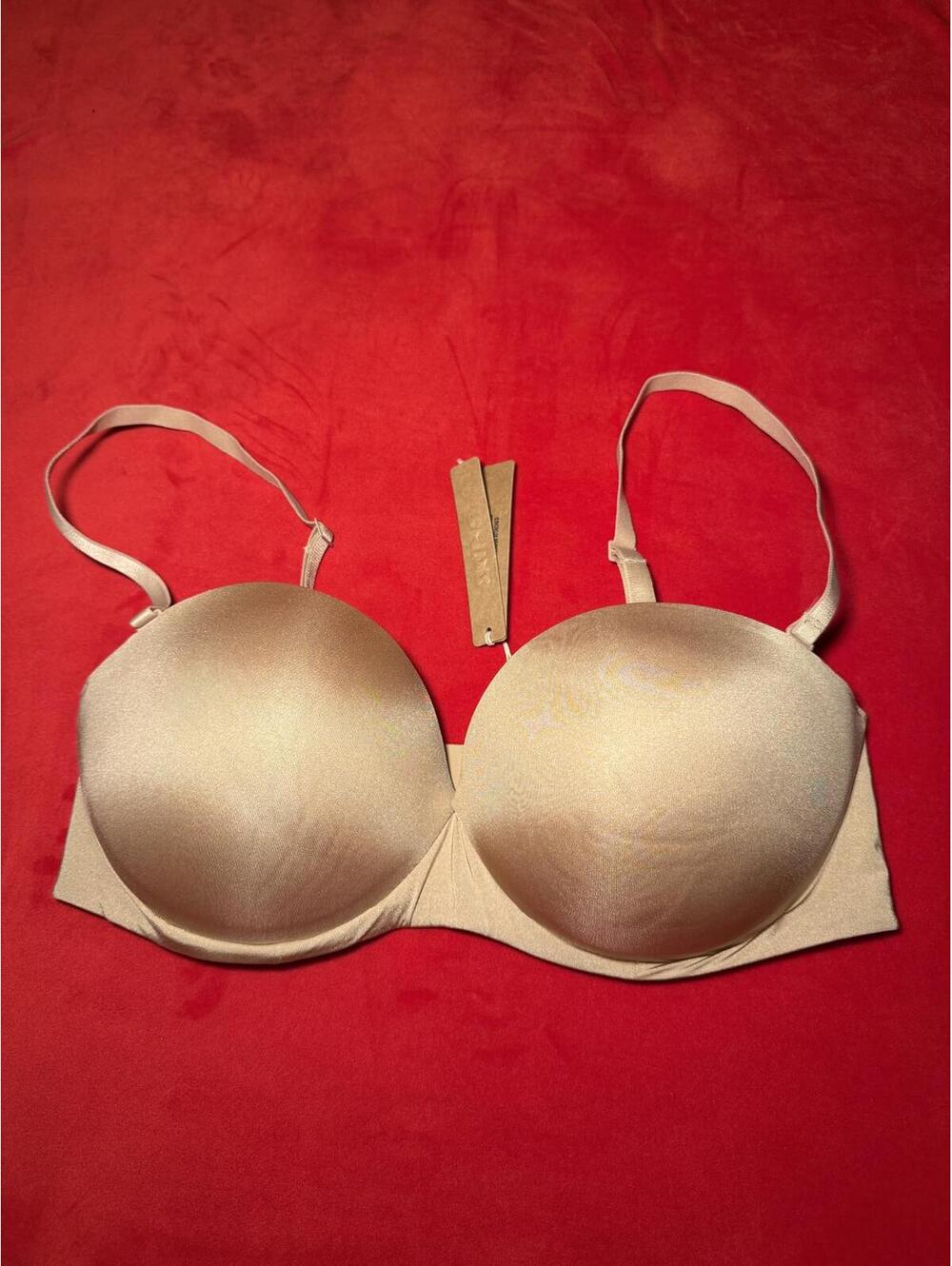 Skims Ultimate Push Up Strapless Bra Color Clay Size 36C